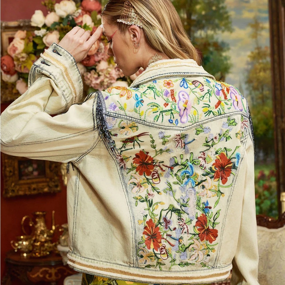 Aratta Country Queen Embellished Denim Jacket
